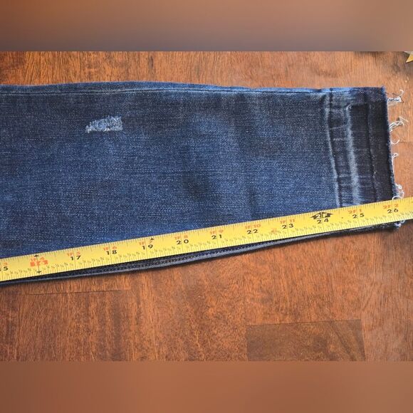SPANX Distressed Ankle Released Hem Skinny Jeans size M - Picture 7 of 9